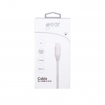 Gear Charging Cable USB-A to USB-C 2.0 3m White Round Gear Charging Cable USB-A to USB-C 2.0 3m White Round