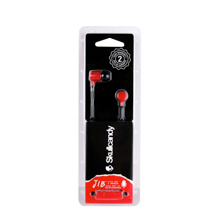 Skullcandy Headphone JIB In-Ear Mic Red