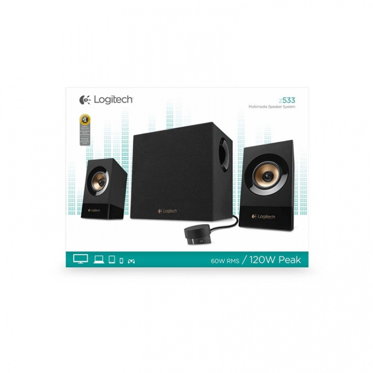 Z533 Speaker System 2.1 with Subwoofer 2x 3.5 mm 60 W Black