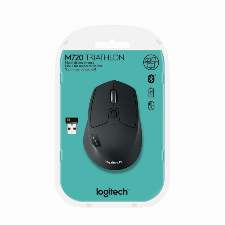 M720 Triathlon Wireless Mouse Office 8-Button Black M720 Triathlon Wireless Mouse Office 8-Button Black