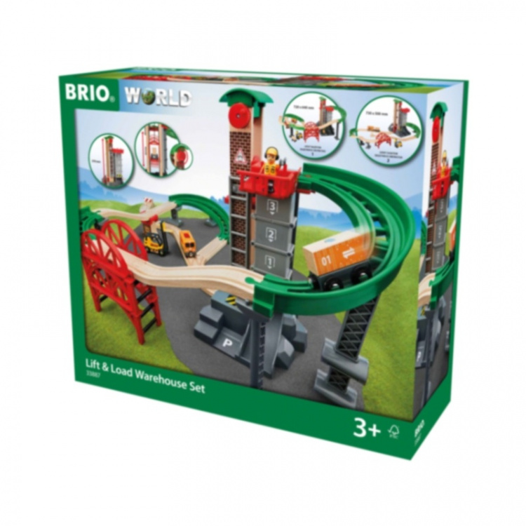 Brio 33887 Set med hisschakt & bro.