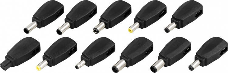 DELTACO laptop charger, 15-20 V, 8 A, 120 W, LED-display, black