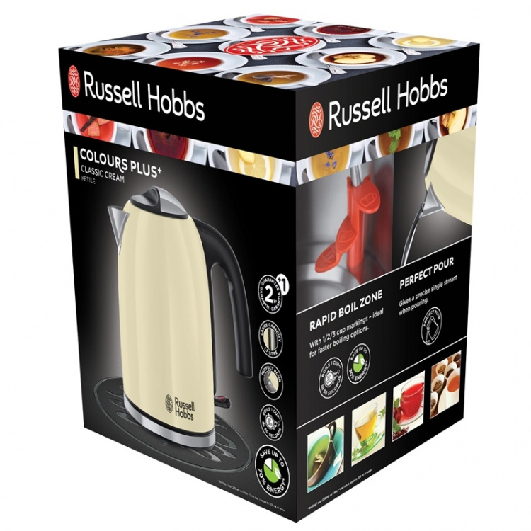 Russell Hobbs Vattenkokare Colours Cream Russell Hobbs Vattenkokare Colours Cream