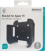 DELTACO wall mount for 1st and 2nd gen Apple TV, black DELTACO wall mount for 1st and 2nd gen Apple TV, black