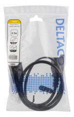 DELTACO Y-Splitter power cord C14 to C13+C7, 0,5m, black DELTACO Y-Splitter power cord C14 to C13+C7, 0,5m, black