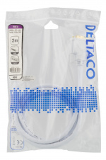 DELTACO HDMI to DVI cable, 2m, Full HD, white