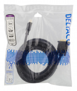 DELTACO HDMI to DVI cable, 5m, Full HD, black