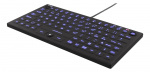 DELTACO Mini Silicon keyboard, spill proof, blue LED, IP68, black DELTACO Mini Silicon keyboard, spill proof, blue LED, IP68, black