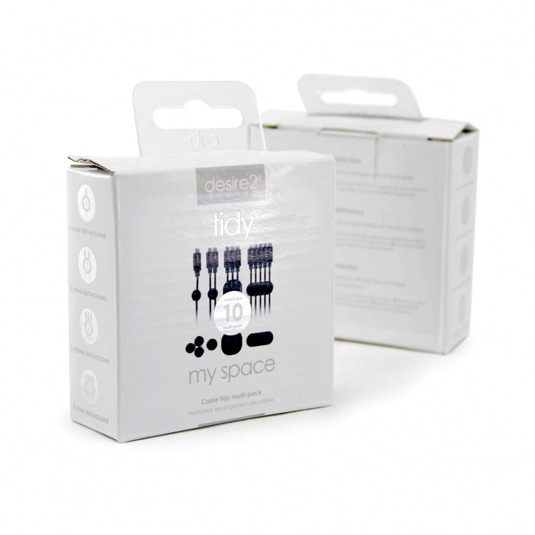 Desire2 Tidy Cable 10 Pack Cable Tidy 10 Pack Black Desire2 Tidy Cable 10 Pack Cable Tidy 10 Pack Black