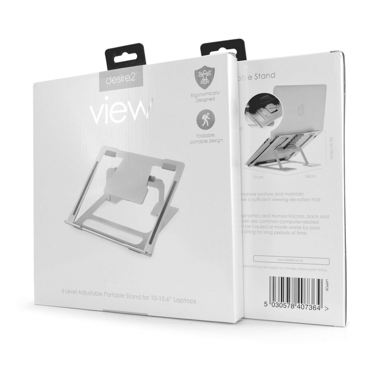 Desire2 View 6 Level Portable Stand for Laptops Portable Laptop Stand Desire2 View 6 Level Portable Stand for Laptops Portable Laptop Stand