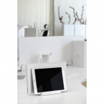 Desire2 Dual Table Stand for Tablets Mac/Ultrabooks Adjustable Aluminum Silver