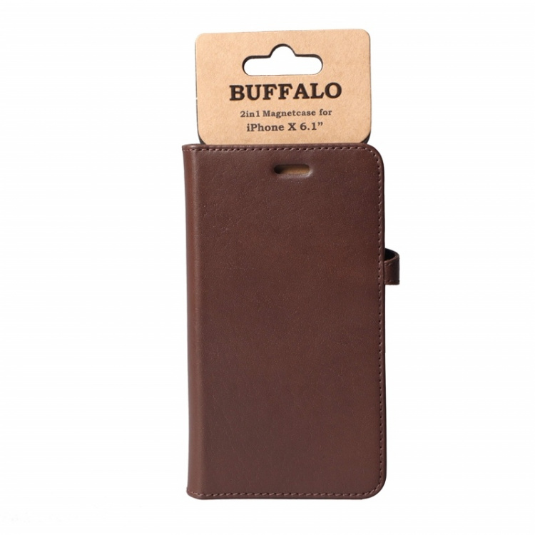 Buffalo Wallet Case Brown - iPhone XR