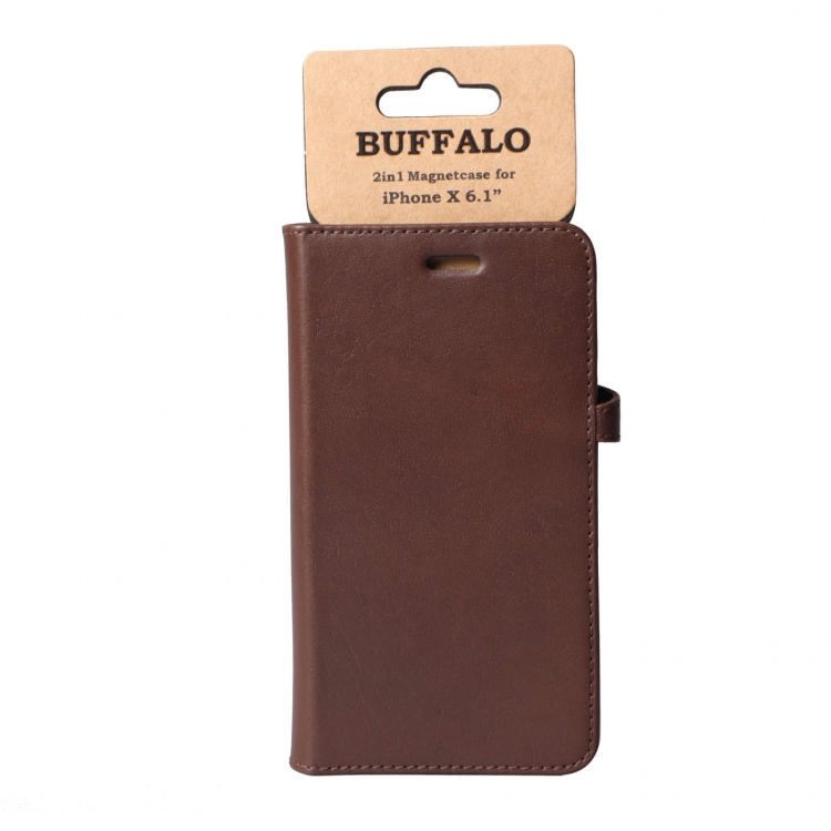 Buffalo Wallet Case Brown - iPhone XR
