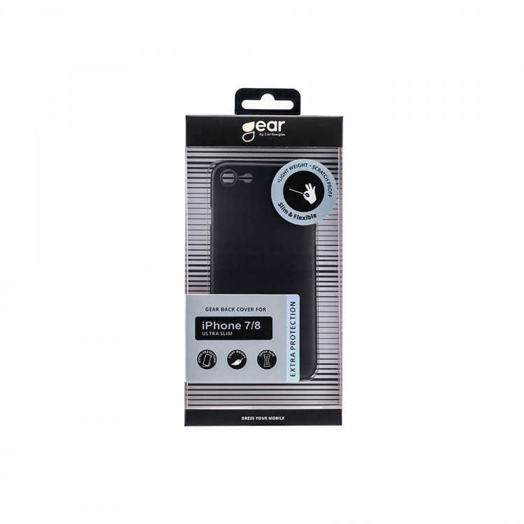 Gear Phone Case Ultra Slim Black - iPhone 7/8/SE