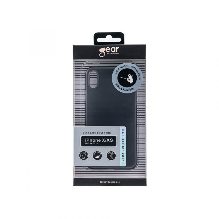 Gear Phone Case Ultra Slim Black - iPhone X/XS Gear Phone Case Ultra Slim Black - iPhone X/XS