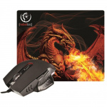 Rebeltec mouse + mouse pad RED DRAGON