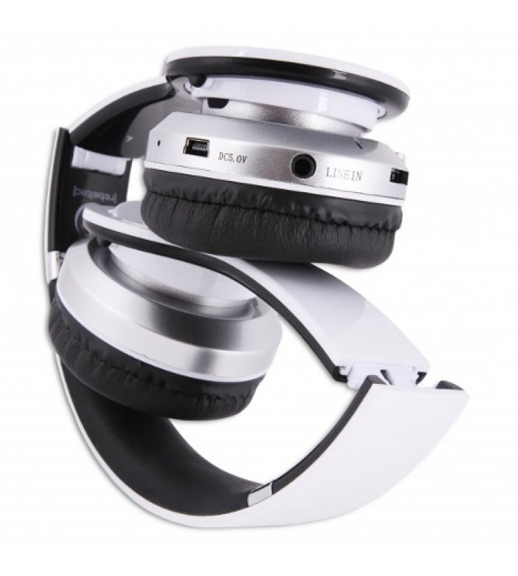 Rebeltec Crystal, wireless headphones with Bluetooth, white