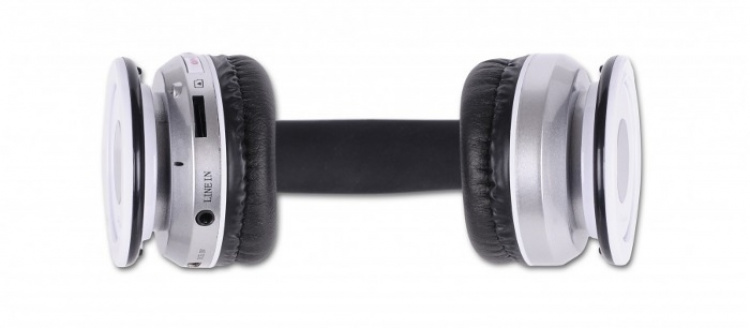 Rebeltec Crystal, wireless headphones with Bluetooth, white