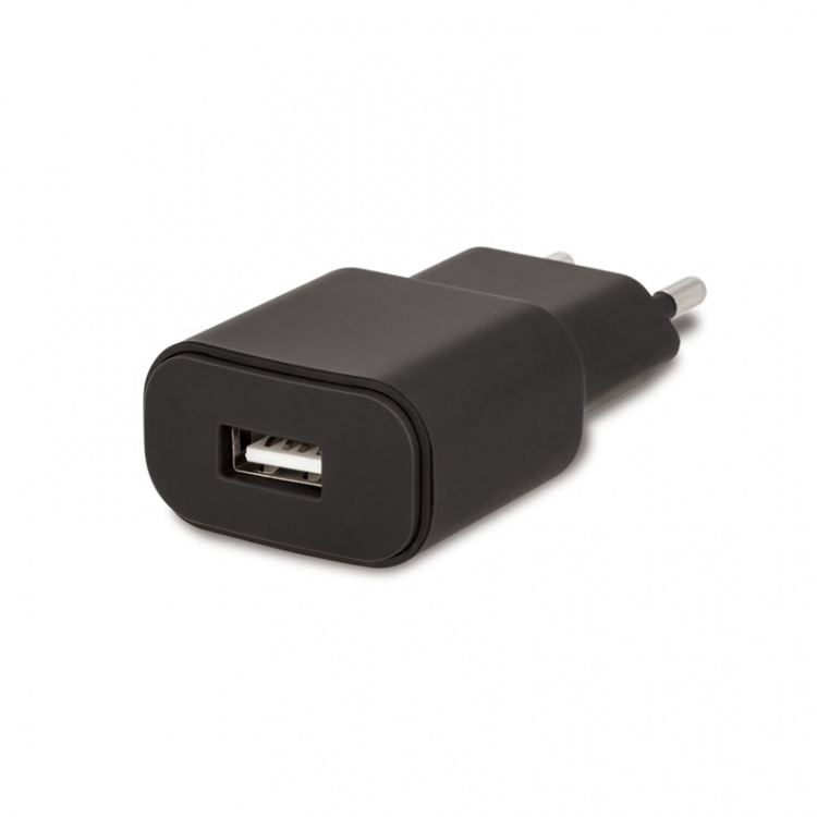 Forever wall charger, USB port, 1A, black