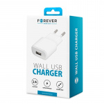 Forever USB Wall Charger, 2A, white Forever USB Wall Charger, 2A, white