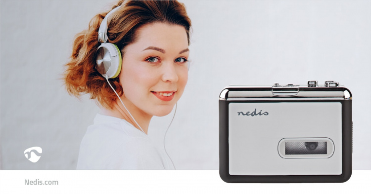 Nedis Cassette Converter | Portable | Accessories: USB-Cable | Battery Powered / USB Powered Nedis Cassette Converter | Portable | Accessories: USB-Cable | Battery Powered / USB Powered