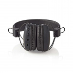 Nedis Wireless On-Ear Headphones | Battery play time: 15 hrs | Built-in microphone | Press Control | Voice control support | Volume control | Black Nedis Wireless On-Ear Headphones | Battery play time: 15 hrs | Built-in microphone | Press Control | Voice control support | Volume control | Black