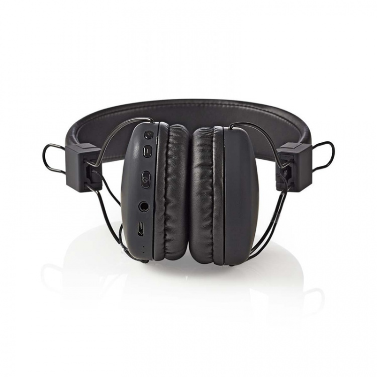 Nedis Wireless On-Ear Headphones | Battery play time: 15 hrs | Built-in microphone | Press Control | Voice control support | Volume control | Black Nedis Wireless On-Ear Headphones | Battery play time: 15 hrs | Built-in microphone | Press Control | Voice control support | Volume control | Black