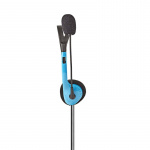 Nedis PC Headset | On-Ear | Stereo | 2x 3.5 mm | Fold-Away Microphone | Blue