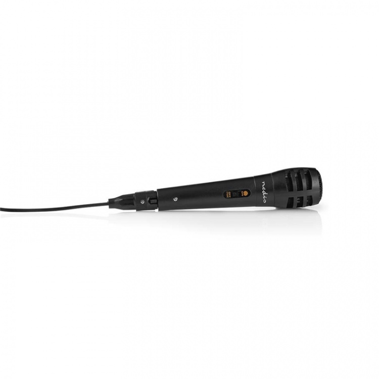 Nedis Wired Microphone | Cardioid | Detachable Cable | 5.00 m | 80 Hz - 12 kHz | 600 Ohm | -75 dB | On/Off switch | Travel case included | ABS / Aluminium | Black Nedis Wired Microphone | Cardioid | Detachable Cable | 5.00 m | 80 Hz - 12 kHz | 600 Ohm | -75 dB | On/Off switch | Travel case included | ABS / Aluminium | Black