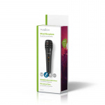 Nedis Wired Microphone | Cardioid | Detachable Cable | 5.00 m | 80 Hz - 12 kHz | 600 Ohm | -75 dB | On/Off switch | Travel case included | ABS / Aluminium | Black Nedis Wired Microphone | Cardioid | Detachable Cable | 5.00 m | 80 Hz - 12 kHz | 600 Ohm | -75 dB | On/Off switch | Travel case included | ABS / Aluminium | Black