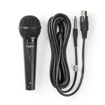 Nedis Wired Microphone | Cardioid | Detachable Cable | 5.00 m | 80 Hz - 13 kHz | 600 Ohm | -72 dB | On/Off switch | Travel case included | ABS / Aluminium | Black Nedis Wired Microphone | Cardioid | Detachable Cable | 5.00 m | 80 Hz - 13 kHz | 600 Ohm | -72 dB | On/Off switch | Travel case included | ABS / Aluminium | Black