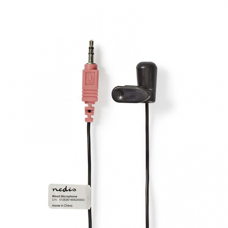 Nedis Microphone | Used for: Notebook / Smartphone / Tablet | Wired | 1x 3.5 mm Nedis Microphone | Used for: Notebook / Smartphone / Tablet | Wired | 1x 3.5 mm