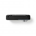 Nedis FM Radio | Portable Design | FM | Battery Powered / Mains Powered | Analogue | 2.4 W | Black White Screen | Headphone output | IP20 | Handle | Black / Grey