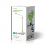 Nedis LED Desk Lamp | Dimmable | 250 lm | Rechargeable | Touch Function | White Nedis LED Desk Lamp | Dimmable | 250 lm | Rechargeable | Touch Function | White