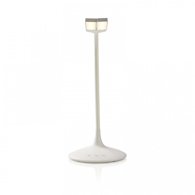 Nedis LED Desk Lamp | Dimmable | 280 lm | Rechargeable | Touch Function | White