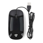 Nedis Mouse | Wired | 1000 dpi | Number of buttons: 3 | Both Handed Nedis Mouse | Wired | 1000 dpi | Number of buttons: 3 | Both Handed