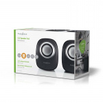 Nedis PC Speaker | 2.0 | 12 W | 3.5 mm Male | USB Powered | Volume control Nedis PC Speaker | 2.0 | 12 W | 3.5 mm Male | USB Powered | Volume control