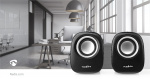 Nedis PC Speaker | 2.0 | 12 W | 3.5 mm Male | USB Powered | Volume control Nedis PC Speaker | 2.0 | 12 W | 3.5 mm Male | USB Powered | Volume control