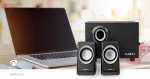 Nedis PC Speaker | 2.1 | 33 W | 3.5 mm Male | USB Powered | Volume control Nedis PC Speaker | 2.1 | 33 W | 3.5 mm Male | USB Powered | Volume control