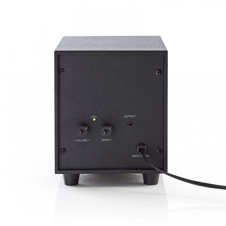 Nedis PC Speaker | 2.1 | 33 W | 3.5 mm Male | USB Powered | Volume control Nedis PC Speaker | 2.1 | 33 W | 3.5 mm Male | USB Powered | Volume control