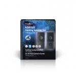 Nedis Gaming Speaker | Speaker channels: 2.0 | USB Powered | 3.5 mm Male | 18 W | Without Lighting | Volume control | Audio / video / data connections output: 1x 3.5 mm Audio Out