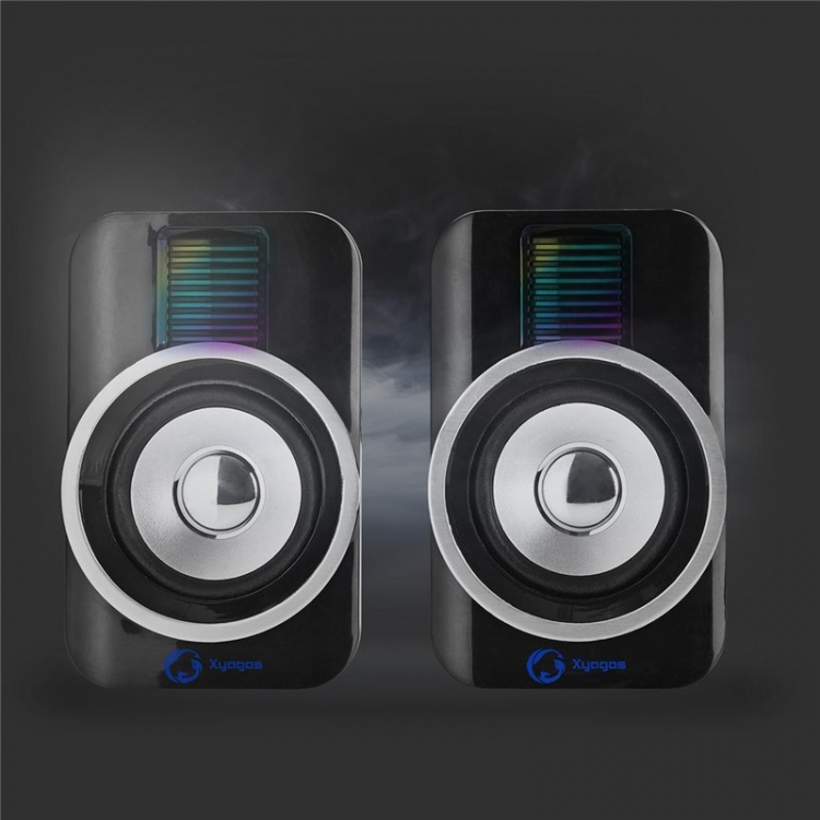 Nedis Gaming Speaker | Speaker channels: 2.0 | USB Powered | 3.5 mm Male | 30 W | RGB | Volume control