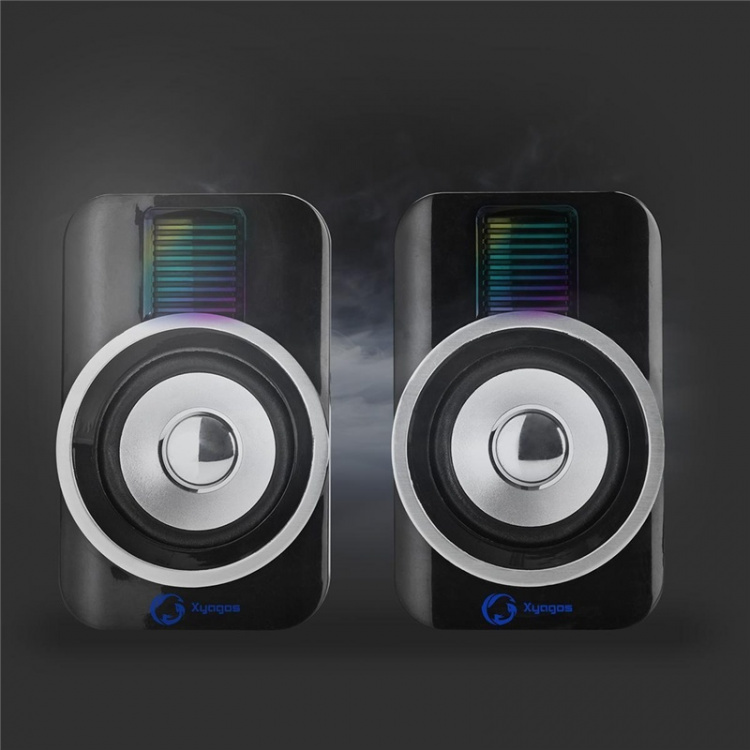 Nedis Gaming Speaker | Speaker channels: 2.0 | USB Powered | 3.5 mm Male | 30 W | RGB | Volume control