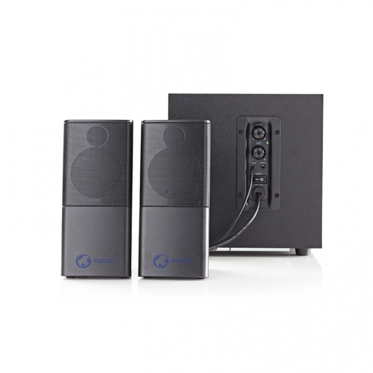Nedis Gaming Speaker | Speaker channels: 2.1 | USB Powered | 3.5 mm Male | 30 W | Without Lighting | Volume control