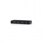 Nedis USB Hub | USB-A Male | 4x USB A Female | 4 port(s) | USB 3.2 Gen 1 | Mains Powered / USB Powered | 4x USB
