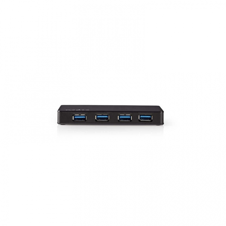 Nedis USB Hub | USB-A Male | 4x USB A Female | 4 port(s) | USB 3.2 Gen 1 | Mains Powered / USB Powered | 4x USB