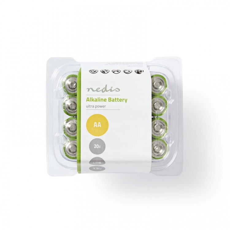 Nedis Alkaline Battery AA | 1.5 V DC | 20-Pack
