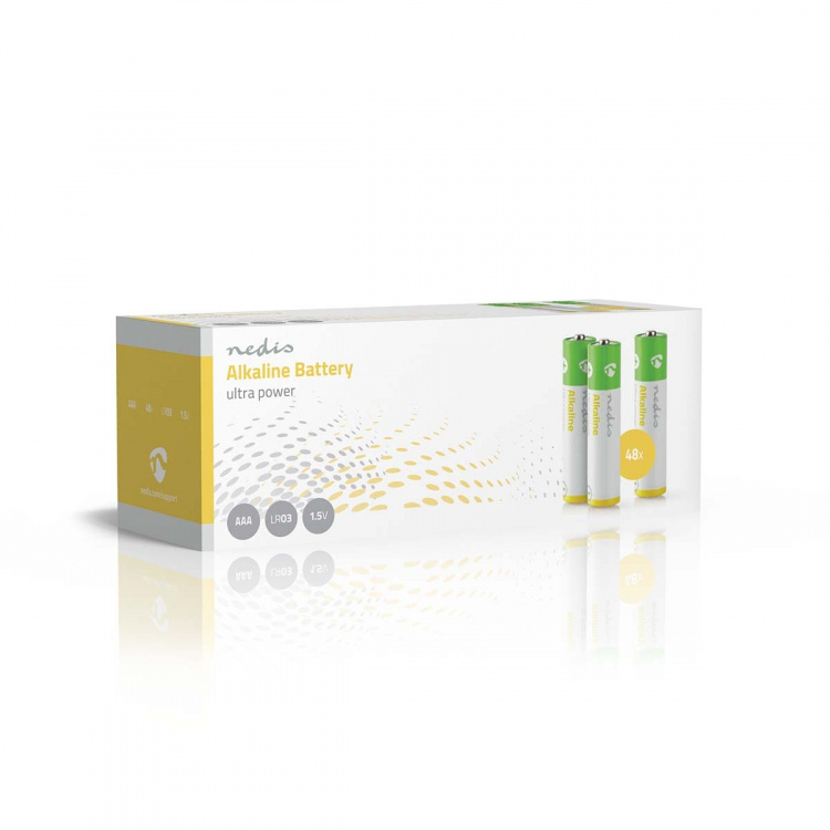 Nedis Alkaline Battery AAA | 1.5 V DC | 48-Pack Nedis Alkaline Battery AAA | 1.5 V DC | 48-Pack