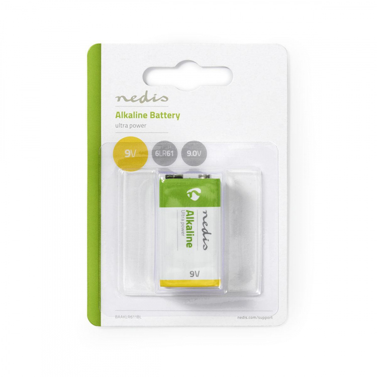 Nedis Alkaline Battery 9V | 6LR61 | 1-Pack
