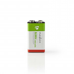 Nedis Rechargeable NiMH Battery E-Block | 8.4 V DC | 250 mAh | Precharged | 1-Pack | 6LR61